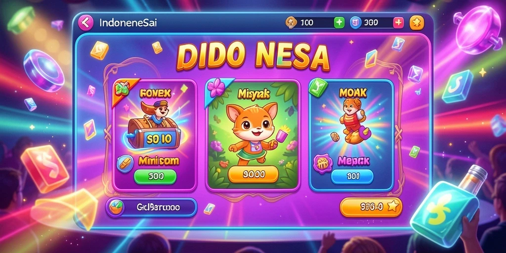 Tampilan grafik yang menarik dan penuh warna.