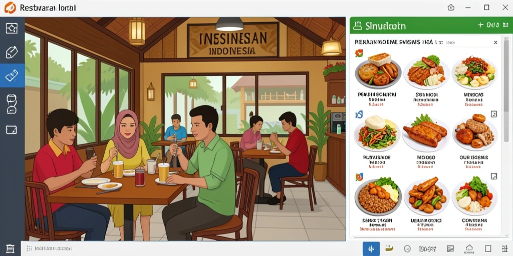 Tampilan antarmuka yang user-friendly.